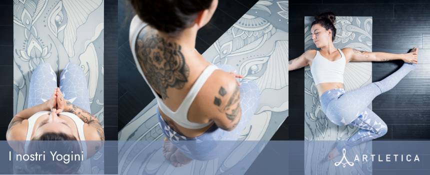 Yogini con tappetino Artletica Hathi