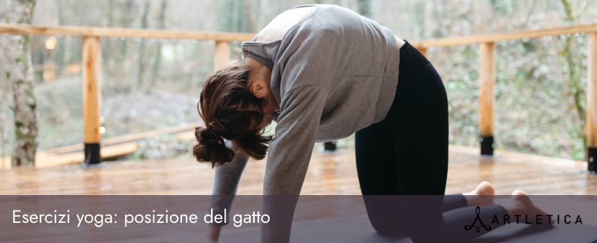 esercizi yoga posizione del gatto