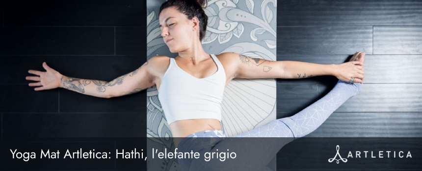 Yoga Mat Artletica Hathi elefante grigio